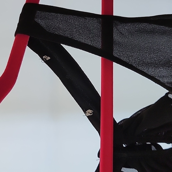 Naked Zebra Small Ruffle Racerback Layered Halter Tank - Picture 2 of 5